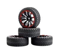 Qklyxr Cerchione in Gomma ABS, for HSP, for HPI, 1:10 On-Road Car RC 601A-8006 Pneumatici in Gomma per Auto telecomandate