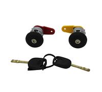 Qklyxr CILINDRO SERRATURA PORTA LATERALE SINISTRA DESTRA CON 2 CHIAVI STESSE, for Ford, for Fiesta, KA COURIER ESCORT Serratura portiera auto