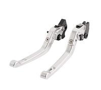 Qklyxr For 950 Multistrada 2017-2018, leve freno frizione moto pieghevoli in alluminio CNC 3D, for 821 Monster/Dark/Stripe 2014-2017 Leva freno per moto(Silver)