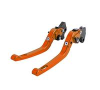 Qklyxr For 950 Multistrada 2017-2018, leve freno frizione moto pieghevoli in alluminio CNC 3D, for 821 Monster/Dark/Stripe 2014-2017 Leva freno per moto(Orange)