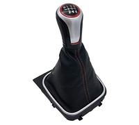 Qklyxr For VW, for Golf 5/6 MK5/MK6, for Scirocco, (2009), for Octavia, leva del pomello cambio for auto, penna a sfera, copertura for stivale, collare for ghetta Pomello del cambio(6 Speed Boot)