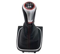 Qklyxr For VW, for Golf 5/6 MK5/MK6, for Scirocco, (2009), for Octavia, leva del pomello del cambio for auto, penna a sfera, copertura for stivale, collare for ghetta. Pomello del cambio(5 Speed Boot)