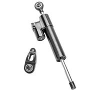 Qklyxr For ZERO, kit ammortizzatore stabilizzatore sterzo 10X staffa di modifica ruota anteriore parti scooter elettrico Ammortizzatore di sterzo per scooter elettrico(BLACK Black damper1)