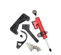 Qklyxr For ZERO, kit staffa di montaggio ammortizzatore stabilizzatore sterzo 10X scooter elettrico Ammortizzatore di sterzo per scooter elettrico(Red Damper)
