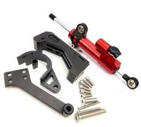 Qklyxr Kit ammortizzatore stabilizzatore sterzo for scooter elettrico Staffa di modifica ruota anteriore Skateboard, for ZERO, 10X Ammortizzatore di sterzo per scooter elettrico(BLACK 2)