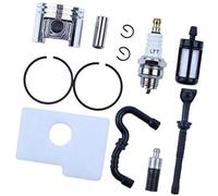 Qklyxr Kit perno fascia pistone da 38 mm con filtro aria carburante olio, for motosega STIHL 018 MS180 MS 180 pezzi di ricambio for candele Candela di accensione per motore di utensili da gi