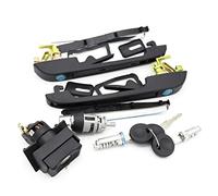 Qklyxr KIT SERRATURA COMPLETO SET MANIGLIE PORTE PORTELLONE ACCENSIONE CON 2 CHIAVI STESSE, for VW, for Golf MK2 191898081 Meccanismo di bloccaggio della portiera anteriore