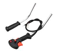 Qklyxr Maniglia del tubo Cavo grilletto dell'acceleratore Parti decespugliatore in alluminio Accessorio Interruttore di controllo Forniture da giardino Parte del prato