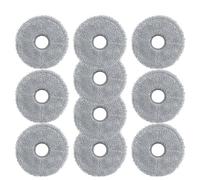 Qklyxr Parti di panni for scopa, for xiaomi, for aspirapolvere robot Mijia OMNI Mop 3S Dre-ame B108CN Utilizzo a secco e bagnato Pulizia del pavimento Panno per robot lavapavimenti(10 PACK)