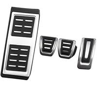 Qklyxr Pedali for auto, for Skoda, Rapid Spaceback 2019-2022 Copertura dei cuscinetti di protezione del pedale del freno automatico in acciaio inossidabile LHD Copripedale per auto(BLACK MT With Rest)