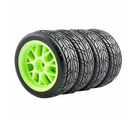 Qklyxr Pneumatici Grip, for HSP, for HPI, 1/10 1:10 Auto da Strada RC 907-6095 26mm con Set di Ruote Pneumatici in Gomma per Auto telecomandate(907G-6095)