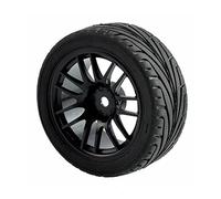 Qklyxr Pneumatici Grip Wheel, for HSP, for HPI, 1/10 1:10 On-Road Speed Car RC 9062-8010 Pneumatici in Gomma per Auto telecomandate(9062B-8010)