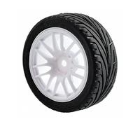 Qklyxr Pneumatici Grip Wheel, for HSP, for HPI, 1/10 1:10 On-Road Speed Car RC 9062-8010 Pneumatici in Gomma per Auto telecomandate(9062W-8010)