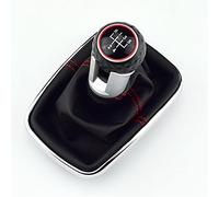 Qklyxr Pomello del cambio for auto, ghetta, custodia, collare, leva, for Volkswagen, for VW, for Golf 4 IV MK4 GTI R32, for Bora, for Jetta 1999-2004 Pomello del cambio(RED 5 Speed A)