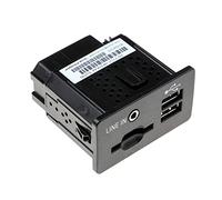 Qklyxr Presa USB for lettore audio nera opaca, for, for Ford, for C-MAX, for TRANSIT, for KUGA F1CT-14F014-AA F1CT14F014AA Presa di ricarica USB per cruscotto auto