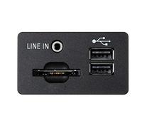 Qklyxr Presa USB for lettore audio nera opaca, for Ford, for C-MAX, for TRANSIT, for riparazioni auto KUGA F1CT-14F014-AA F1CT14F014AA Presa di ricarica USB per cruscotto auto