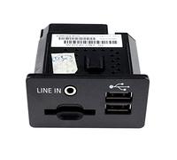 Qklyxr Presa USB for lettore audio nera opaca, for Ford, for EDGE, for KUGA, for TAURUS, for S-MAX, for TRANSIT EM2T-14F014-AB EM2T14F014AB Porta USB per auto