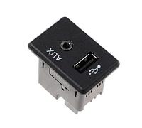 Qklyxr Presa USB for lettore audio Nero opaco 1, for Fiat 795405022 Porta USB per auto