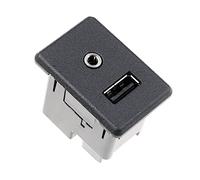 Qklyxr Presa USB for lettore audio Nero opaco 1 for Fiat 795405307 Porta USB per auto