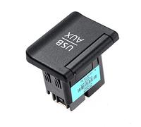 Qklyxr Presa USB for lettore audio Nero opaco 1, for Fiat 796715000 Presa di ricarica USB per cruscotto auto