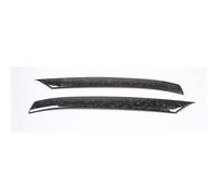 Qklyxr Reale Fibra di Carbonio Auto Parabrezza Anteriore A-Pilastro Pannello Copertura Trim Adesivi, for Chevrolet, for Corvette C8 Stingray Z51 Z06 2020-2023 Un rivestimento del montante(Dark Grey)