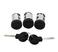 Qklyxr SET CILINDRO SERRATURA PORTIERA, for Fiat, SCUDO, for Citroen, XM XANTIA SYNERGIE SPEDIZIONE JUMPY 1995-2007 9170.AY 4162C9 Meccanismo di bloccaggio della portiera anteriore(3pcs Barrel)