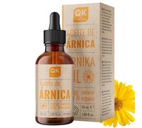 QKnatur ARNICA - Olio di Arnica Montana 100% Puro - Tensioni Muscolari, Collo, Spalle, Schiena - Organici - Vegetale - 50 ml