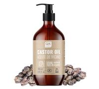 QKnatur - Olio di ricino biologico 250 ml - per capelli, pelle, ciglia, sopracciglia, barba e unghie - 100% puro - spremuto a freddo - nutre e rinforza