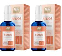 QKnatur - Olio rassodante per il seno (100 ml). Migliora e tonifica il seno. Olio per il décolleté e il petto con Coenzima Q10. Miscela di oli con Rosa canina, Avocado e Jojoba (Confezione da 2)