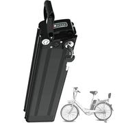 QKPFCVG Batería De Bicicleta Eléctrica 36V 48V 10Ah 13Ah 15Ah Batería De Iones De Litio De Gran para Motor 250W, 300W, 500W, 700W 1000W con Cargador