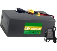 QKPFCVG batería de Litio de 48V, Batería 48V/20Ah/30Ah/8Ah/12Ah para Bicicleta Eléctrica con Cargador para Motor 200W, 500W, 800W 1000W Batería de Bicicleta eléctrica 48 voltios