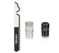 QKURT 3PCS Kit per Attrezzi per Catena della Bici, Universale per Pignone a Cassetta Ruota Libera per Bici con Cassette Attrezzi Freewheel