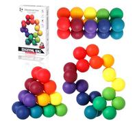 QKURT Giocattoli Sensoriali Fidget, Palla Variabile Arcobaleno per Bambini e Bambine, 3-12 Anni, 20 Pezzi, 1 Confezione