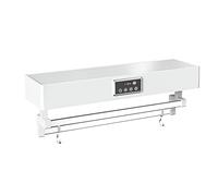 QL Scaldasalviette Elettrico con Disinfettante UVC e Asciugatura Rapida 500W,Portasciugamani 60CM,Asciugasalviette per Bagno,Cucina,Bianco