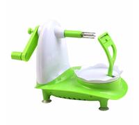 Qlbnxks Pelapatate per Frutta, Pela-Mele con Lama in Acciaio Inossidabile, Pelapatate Multifunzione Veloce Pelapatate, Frutta da Domestica, Pela Frutta Efficiente Manovella Lavabile(Color:Green)