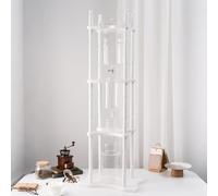 Qlbnxks Torretta per Goccia a Freddo Cold Brew Dripper Cold Brew Coffee Maker per caffè e tè preparati a Freddo(Color:Bianco)
