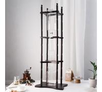 Qlbnxks Torretta per Goccia a Freddo Cold Brew Dripper Cold Brew Coffee Maker per caffè e tè preparati a Freddo(Color:Nero)