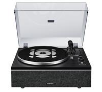Qlearsoul ONE-S Giradischi Vinile con Altoparlanti DSP, Bluetooth In/Out | AT-3600L, preamp phono integrato, 4 altoparlanti, AUX, contrappeso regolabile, 33/45 giri, auto-stop