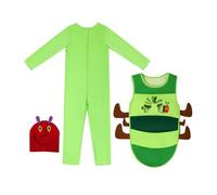 QLECXZI Costume da bruco per bambini, adorabile e stravagante, perfetto per | di Halloween e feste scolastiche, comodo da indossare. Il costume da cosplay è adorabile e interessante. Bruco di Halloween