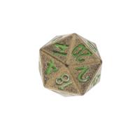 QLECXZI Dadi con numeri in metallo D20 che illuminano al buio, poliedrici D20 a venti facce, scelta eccellente per l'immaginazione e il divertimento,