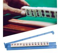 QLECXZI Kit di 4 supporti per tessere Mahjong in acrilico, esperienza,E | braccio di spinta per tessere Mahjong americane moderne da 18 pollici