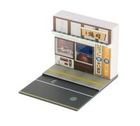 QLECXZI Scenario diorama con layout stradale ed effetti di luce che offrono un'esposizione realistica di modellini di auto o visualizzati come piccoli
