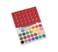 QLECXZI Set di acquerelli di San Per : divertenti,28 colori | pensati per i bambini, per celebrare l'amicizia attraverso l'arte. Set di acquerelli a forma di cuore, colori di San Per
