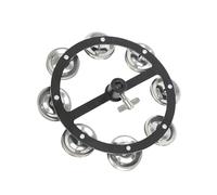 QLECXZI Strumento a percussione con tamburello, hi-hat e piatto, versatile in vari generi musicali, che distingue nei concerti. Tamburello a singola in acciaio inossidabile.