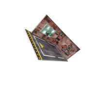 QLECXZI Vetrina espositiva per la scena del parcheggio di un'auto modello 1/24 che invita gli appassionati a esporre opere preziose in ambienti straordinari, Marrone, 20.4x11.6x7.9 cm