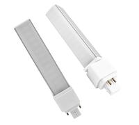 QLEE G24q Lampadina LED a 4 pin PL-C Retrofit CFL di ricambio 26W 1400 lumen 314° Ruota libera Sfarfallio Libero Incasso Orizzontale Lampadina Verde Luce Bianca Calda Morbida 3000k Confezione 2 Pcs