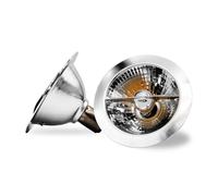 QLEE Lampadina LED 3W AC/DC 12V BA15D Doppio Contatto Base a Baionetta Riflettore 4000K Bianco Neutro Luce da Binario Proiettore Per Casa Domestico Illuminazione Commerciale Farettino Confezione da 2
