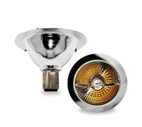 QLEE Lampadina LED AR70 3W BA15D Equivalente Alogena 30W Non Dimmerabile Bianco Caldo 2700K Farettino Per Cucina Bagno Illuminazione Commerciale Lampadine Domestiche Confezione da 2