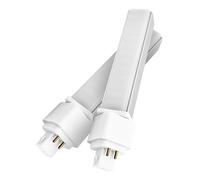QLEE Luce Diurna Naturale Gx24q Lampadina LED A 4 Pin PL-C Retrofit Lampada Fluorescente Compatta Di Ricambio 26W 1400Lm 314° Ruota libera Lampadina Verde Da Incasso Orizzontale G24q 12w 4000k 2 Pcs