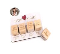 QLEUIFT 4 PCS Dadi per Appuntamenti notturni per Coppie, Dadi per Appuntamenti notturni di San Valentino, Idee Divertenti per Appuntamenti notturni, Set di Giochi per Coppie, Divertente Regalo di San
